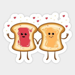 National Peanut Butter & Jelly BFFs Sticker